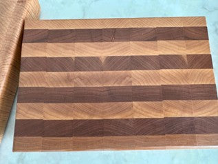 Cherry and Walnut End Grain Cutting Board