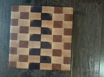 Walnut, Cherry, and Maple End Grain Cutting Board