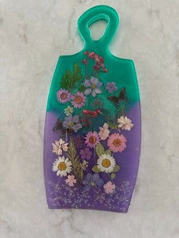 Botanical Gradient Cheeseboard – Green to Purple