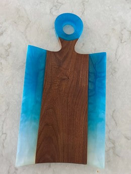 Walnut & Resin Paddleboard Charcuterie Board