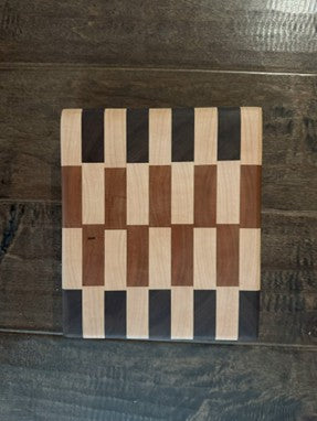 Maple, Cherry and Purpleheart End Grain Cutting Board